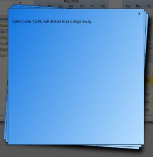 Blue Sticky Note