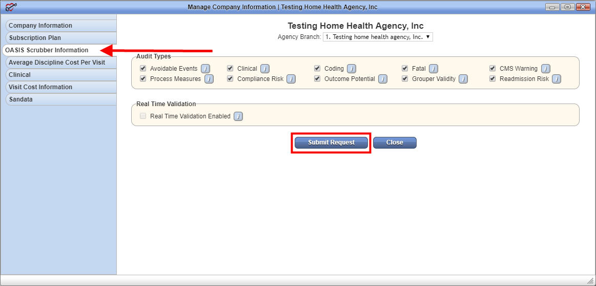 Oasis Home Health Charting