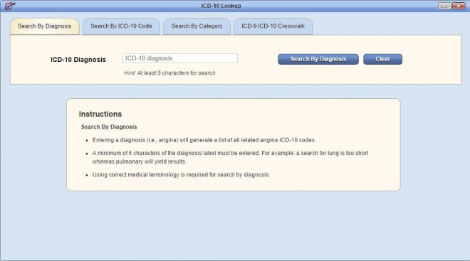 ICD 10 Lookup