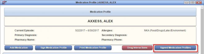 Medication Profile