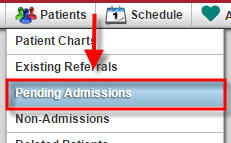 Pending Admissions