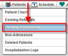 Pending Admissions