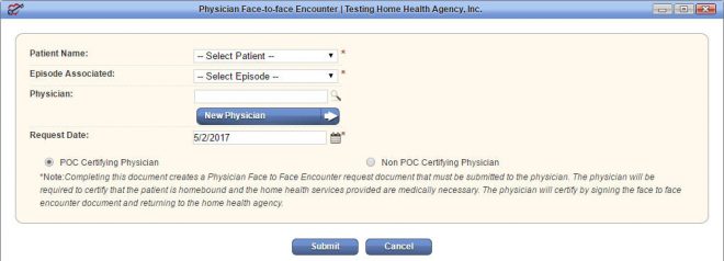 Physician Face-to-Face Encounter