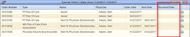 Finals Received Date