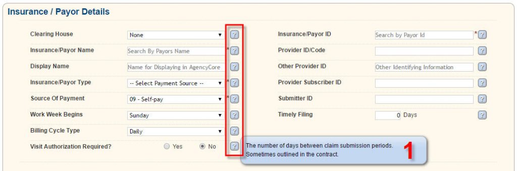 Insurance Payor Details