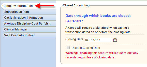 Closed Accounting