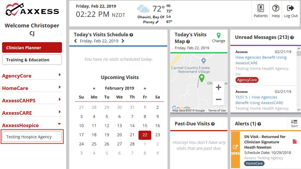 Axxess Home Health Charting