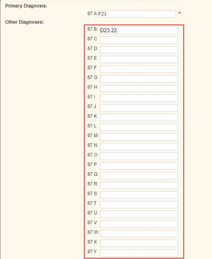 ICD-10 Diagnosis Update – Center