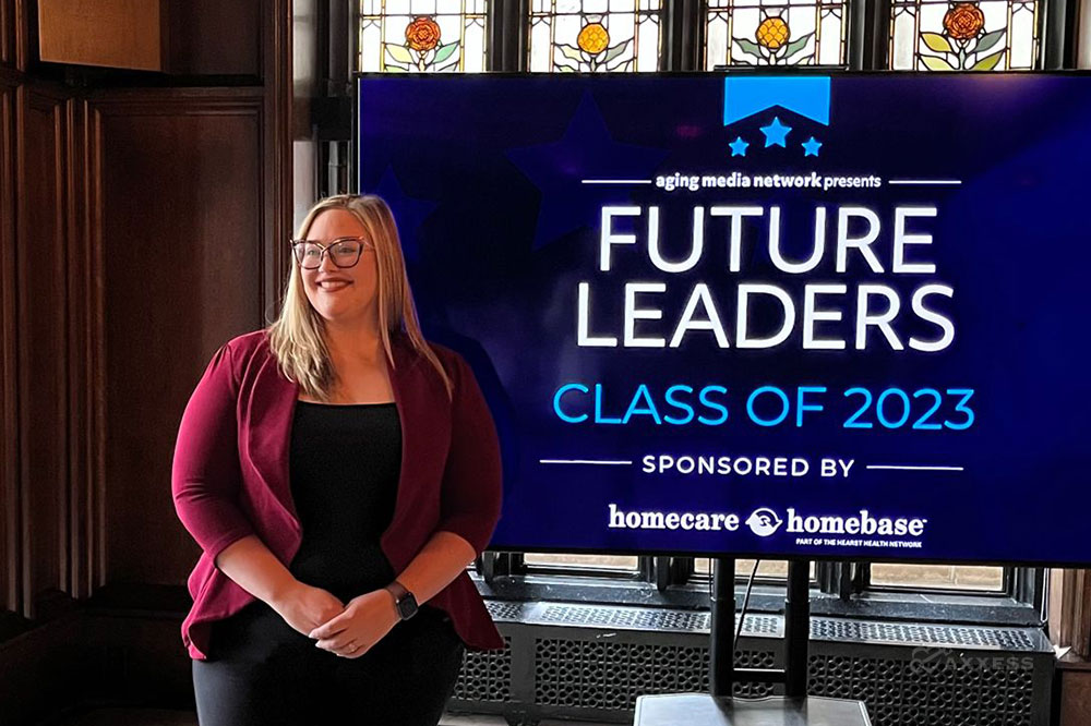 Amy Rose, Senior Director of Palliative Products for Axxess, was named a 2023 Future Leader by Hospice News. To become a Future Leader, an individual is nominated by their peers. The candidate must be a high-performing employee who is 40 years old or younger, a passionate worker who knows how to put vision into action, and an advocate for seniors and the committed professionals who ensure their well-being.